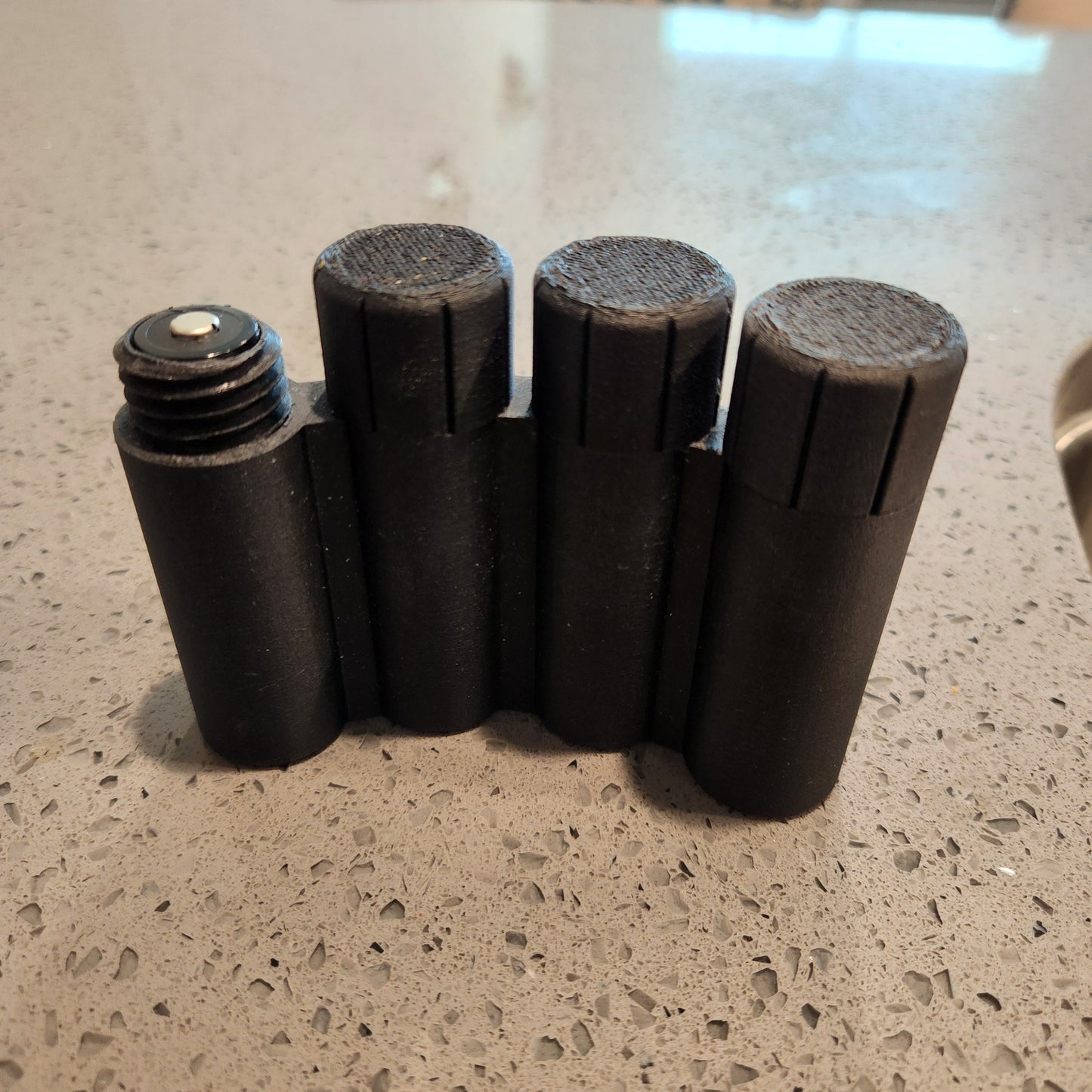 Quad Tubes - 8CR123 or 4 AA helmet compatable Storage